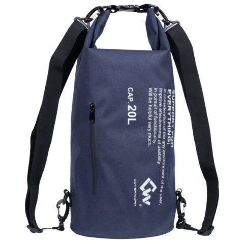 cw-8902-アクティブドライスタッフバッグ 20L インディゴブルー
