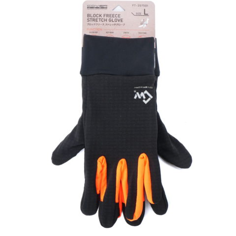 FT-357501 ブロックフリースストレッチグローブ オレンジ