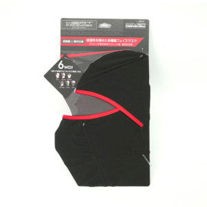 FT-561H ヒートフェイスマスク (ヘッダー仕様) ブラック×レッド