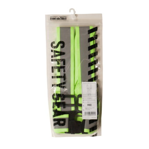 FT-GS-60 ストレッチリフレクションベルト 蛍光イエロー