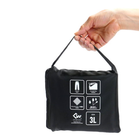 F-866 パッカブルオックフォードパンツ ブラック