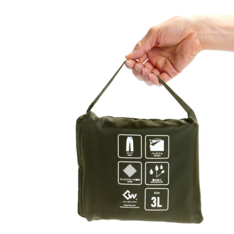 F-866 パッカブルオックフォードパンツ オリーブ