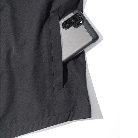 V-22017-CHARCOAL スマホも入るシンプルなポケット